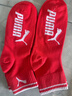 PUMA彪马袜子女士新年本命年通用鸿运红时尚大红中筒袜3双装 实拍图