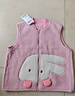 迷你巴拉（minibala）【绒绒衣】冬新款男女童双面暖马甲可爱保暖毛绒背心 粉红60033 100 实拍图