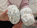 十月结晶新生儿脚套夹棉秋冬男女宝宝护脚套0-12个月婴儿软底鞋子 奈奈小兔粉 6-12个月 实拍图