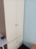 全友家居奶油风二门衣柜卧室家用出租房靠墙落地收纳柜子成品衣橱家具 实拍图