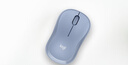 罗技（Logitech）M221 轻音鼠标 无线鼠标 办公鼠标 对称鼠标 带无线微型接收器 雾霭蓝 实拍图
