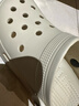 名创优品（MINISO）洞洞鞋女夏季外穿沙滩凉鞋防滑厚底踩屎感脚包头凉拖鞋骨白36-37 实拍图