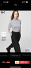 优衣库女装HEATTECH EXTRA WARM 混纺高领T恤/长袖 9%羊绒 478954 478954/03灰色 2XL 实拍图