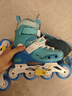 乐秀（ROADSHOW）轮滑鞋儿童溜冰滑冰鞋可调男女童专业轮滑鞋6-12岁初学RX1S滑轮鞋 【锁轮款】蓝色R8套装送礼包 S 小码(28-31适合2-5岁) 实拍图