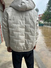 啄木鸟 轻薄羽绒棉服男士简约连帽加绒抗寒保暖防风短款羽绒棉衣服外套 XG22豆灰 XL 【115-130斤】 实拍图