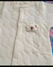婧麒（JOYNCLEON）婴儿连体衣保暖秋装夹棉婴幼儿宝宝衣服秋冬季新生爬服薄棉套装 黄色 80cm 实拍图