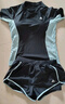 匹克泳衣女士分体平角短袖两件套大码遮肚显瘦海边温泉泳装04绿X3L 实拍图
