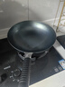 韦大锤手工铁锅家用炒锅炒菜锅传统老式无涂层不粘锅厨师大炒勺锅具 锤打鱼鳞款32cm 木盖+勺+铲+刷 32cm 实拍图