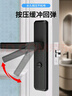 威龙原子卧室门锁室内通用型房门木门锁具免改孔可调节门把手卫生间门锁 黑色-110面板-40边距锁舌 实拍图