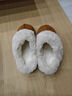 原沐初保暖厚底棉拖鞋女室内外穿棉鞋居家耐磨加厚孕妇月子鞋雪地靴 摩卡棕 42-43 【适合41-42】 实拍图