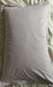 洁丽雅 枕套一对长绒棉纯色加厚家用枕头套枕芯套 爵士灰48*74cm 一对 实拍图