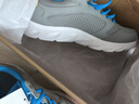 安踏男鞋运动鞋男秋冬季男士软底网面透气跑步鞋休闲鞋皮面防水鞋子男 (网面透气)中灰/魅力蓝 44 （10码） 实拍图