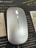 英菲克（INPHIC）M1无线鼠标可充电办公蓝牙三模电量显示静音便携适用于惠普华硕苹果IPAD笔记本电脑无限轻音 【无线-2.4G充电版-轻音按键】太空银 实拍图