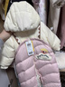 巴拉巴拉童装婴儿连体衣假两件连体羽绒服宝宝衣服冬加厚男童女童儿童 粉红60002-白鸭绒 100 cm-充绒量112g 实拍图