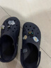 卡骆驰（CROCS）洞洞鞋贝雅男鞋女鞋轻便耐磨一脚蹬拖鞋休闲鞋|10126 深蓝-410 39 (240mm) 实拍图