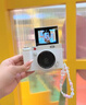 优禾悦校园学生ccd数码相机高清双摄翻转自拍照传手机旅游摄像机记录仪 Y02【白色】翻转屏+贴纸+4k摄录 32G内存（送安卓华为荣耀接头） 实拍图