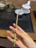 MULTIPOTENT茶具配件铜茶夹功夫茶镊子茶杯夹茶道配件两用铜夹 实拍图