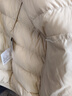 鸭鸭（YAYA）佟丽娅同款轻薄羽绒服女新款秋冬季休闲短款连帽保暖轻便韩版外套 米白色 XL 实拍图