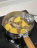 三四钢雪平锅内层316L不锈钢奶锅小汤锅食品级加厚多功能煮面辅食牛奶锅 新国标内层316L钢 带蒸笼 20cm 实拍图