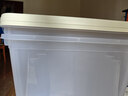 京东物流 塑料衣物收纳箱整理箱箱整理箱塑料储物箱子全透 特大号共3只 透明白 实拍图