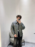 WASSUP HERMU官方外套男女秋冬季美拉德痞帅机车皮衣高质感美式街头休闲皮夹克 灰色 XL （推荐130-150斤） 实拍图