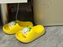 巴布豆（BOBDOG）儿童拖鞋男女童宝宝软底居家室内外夏季凉拖鞋 黄色 170码 实拍图