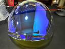 野马（YEMA）3C认证电动车头盔男女摩托车半盔冬季保暖四季通用双镜片0感天窗电瓶车安全帽370S 冷淡灰配极光长 实拍图
