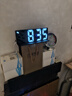 BBA闹钟智能学生数字led电子时钟桌面床头摆件闹铃 黑色白字0712 实拍图