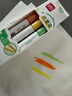 得力（deli）不易晕染荧光笔 学生文具考试复习划重点手帐绘画缤纷色系黄/橙/绿 3支/盒SK411 实拍图