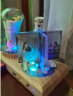 苏漫妮 DIY水晶相册定制照片创意摆件卧室情侣生日礼物老婆情人节礼物送女友男友闺蜜情侣结婚纪念日礼物 可爱红领熊+照片定制四叶风车+蓝牙音乐（精美礼盒） 晒单实拍图