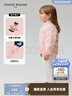 Teenie Weenie  Kids【小吐司轻羽绒】小熊童装24冬中性三防羽绒服 蜜桃酱小吐司（粉色） 165 实拍图