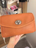 裘真信封包女链条斜挎单肩包休闲复古小包植鞣头层牛皮包包 焦糖色-小号 预售8天 实拍图
