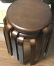 家逸凳子可叠放实木小板凳家用圆凳简约换鞋凳餐椅子创意矮凳高脚凳 实拍图