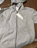 优衣库男装女装连帽拉链运动开衫长袖外套休闲卫衣479800 475380 479800/08深灰色 XL 实拍图