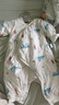 童泰新生婴儿衣服连体衣夹棉秋冬季0-6月初生宝宝纯棉加厚哈衣爬服 蓝色云朵 66cm (建议3-6个月身高60-68cm) 实拍图