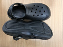 朴西洞洞鞋女夏季厚底踩屎感情侣防滑拖鞋 烟墨黑  39-40  实拍图