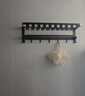 馨沛免打孔双折叠毛巾架卫生间浴巾架带排钩款洗澡间浴室架子置物架 实拍图