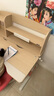 光明园迪（GMYD） 儿童学习桌椅套装可升降学生书桌可调节多功能写字桌椅诚者F120 诚者F120珊瑚粉+A6-2卡其+粉椅套 实拍图