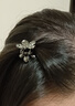 奇美拉（CHIMERA）发饰头饰韩版小巧精致小发抓水钻小花抓夹百搭简约发夹女生日礼物 实拍图
