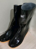 回力雨鞋男士款时尚雨靴户外防水不易滑耐磨HL8075中筒黑色42码 实拍图