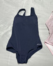 迪卡侬泳衣女连体三角抗氯游泳服显瘦大码泳装泡温泉深蓝4230020 实拍图