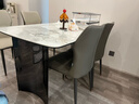 全友家居 岩板台面餐桌椅组合现代简约家用轻奢客餐厅家具吃饭长桌子 实拍图