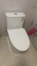 九牧（JOMOO）马桶 家用虹吸式马桶大冲力节水坐便器 防臭瞬冲 易洁抗菌马桶 行业爆款-双旋暴风冲11370-305坑 实拍图