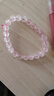 周大生玛瑙玉髓手串女款紫水晶石手链串珠DIY搭配送女友闺蜜生日礼物 粉水晶手串-【霞色8mm】 实拍图