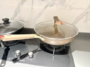 SSIIXX日本品牌双面有钛锅不粘锅家用无氟涂层炒锅炒菜锅有钛平底锅 炒锅+盖子+硅胶铲 34cm 实拍图