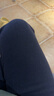 优衣库合作款/女装灯芯绒廓形长裤/弯刀镰刀裤子479663 69 藏青色 S /155/64A 实拍图