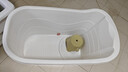 捷贝（Jebe baby）成人浴桶大人泡澡桶沐浴桶加厚全身可坐大号家用带盖浴缸塑料浴盆 象牙白简约款98CM无盖 实拍图