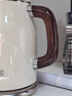 美的（Midea）艺术家电热水壶  烧水壶自动断电保温一体  1.6L大容量电热水壶 316L不锈钢恒温壶 精准控温 63-Q 实拍图