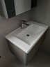 恒洁（HEGII）浴室柜陶瓷一体盆悬挂洗脸盆组合BC6220-80(镜柜BM6219-075卡其灰 实拍图