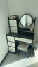 众淘梳妆台小户型化妆桌小型化妆台化妆桌卧室化妆梳妆台卧室 【四抽两柜+灯+凳子】轻奢灰80cm 实拍图